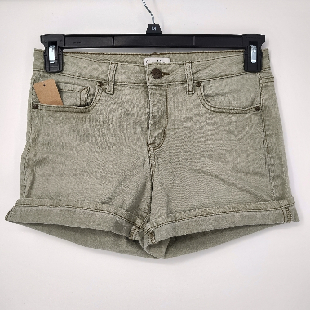 Jessica Simpson Light Green Rolled Cuff Jean Shorts Size Women's 6/28